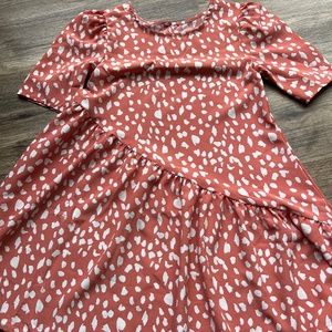 Light Pink-Orange Speckled Girls wonder nation Summer Dress